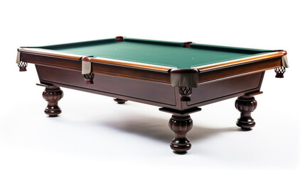 billiard table isolated on white background