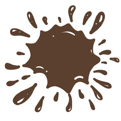 chocolate splash vector