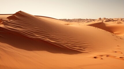 Fototapeta na wymiar A vast expanse of sand dunes in the Sahara desert of Africa