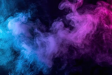 Obraz na płótnie Canvas Abstract Colorful Smoke: Dynamic Artistic Background in Blue, Pink, and Red Tones, Featuring a Mystical Burst of Smoky Texture with a Soft and Vibrant Feel