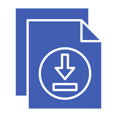 Fototapeta premium File Download Icon