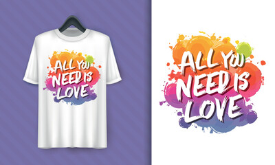 Vector illustration Happy Valentine's Day t-shirt design