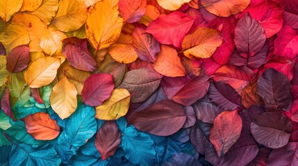 Abstract bright autumn leaf background