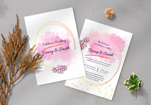 New Watercolor Invitation layout