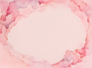 Obraz premium pastel-pink-watercolor-background-features-a-central-blank-space-embracing-minimalism-favored