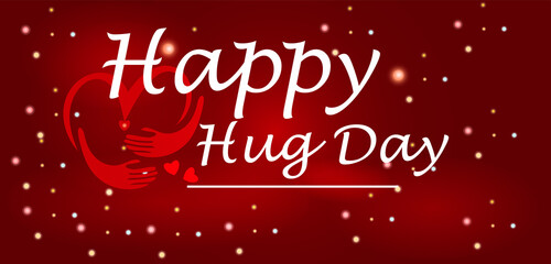 Fototapeta na wymiar Happy Hug Day wallpapers and backgrounds you can download and use on your smartphone, tablet, or computer.