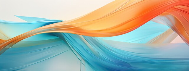 liquid blue and orange abstract background. Colorful smooth transitions.
