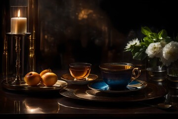 Fototapeta premium the fine details and contrasts, producing a super realistic depiction that conveys refinement and the subtle beauty of these simple yet elegant objects