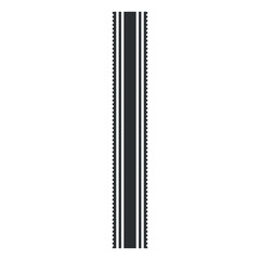 Sample of car tire pattern on white background