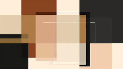 Beige, black-brown, & tan abstract background vector presentation design. PowerPoint and business background.