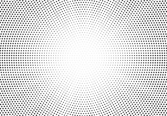 Halftone gradient sun rays pattern. abstract halftone vector dots background. monochrome dots pattern. pop art, comic small dots. star rays halftone poster. shine, explosion. sunrise rays background.	