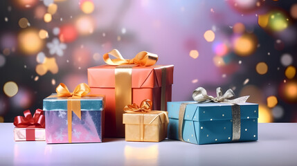 Gift box background, black friday sale, birthday, children's day, valentine's day and wedding gift background