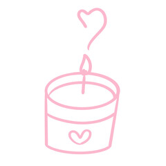 valentines_heart candle_doodle