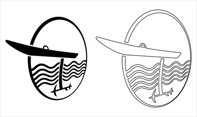 Hydrofoil Board Icon Y_2209001