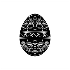 Easter Egg Icon, Ornamental Easter Egg Icon