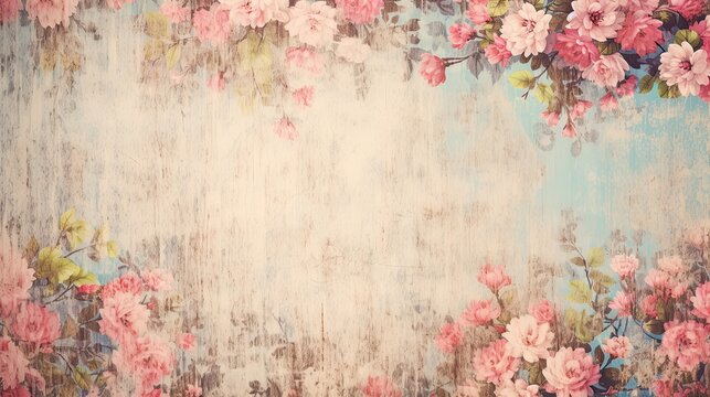 paper texture with a shabby chic wooden feel vibrant