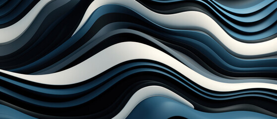 Abstract blue and white zigzag pattern with a smooth, shiny texture.