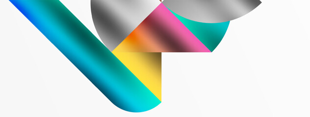 Mosaic pattern composition featuring harmonious interplay of triangles, lines, and round elements, creating a visually engaging and dynamic design for posters, covers, banners, brochures, websites