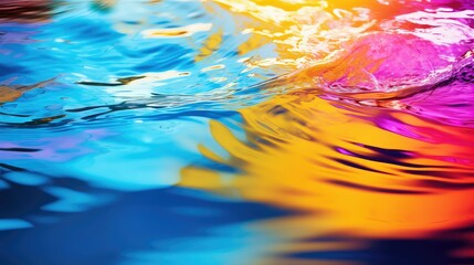 Fototapeta na wymiar vibrant water rainbow background illustration spectrum reflection, liquid aqua, wet purity vibrant water rainbow background
