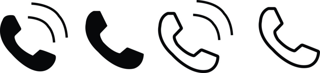 black and white background set of phone 