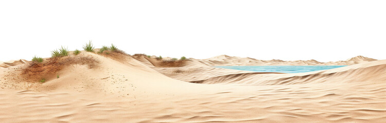 Beach or desert sand cut out - Powered by Adobe