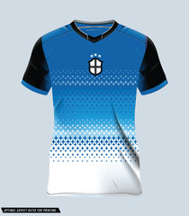 t-shirt sport design template, Soccer jersey mockup for football club. uniform front and back view.