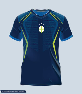 t-shirt sport design template, Soccer jersey mockup for football club. uniform front and back view.