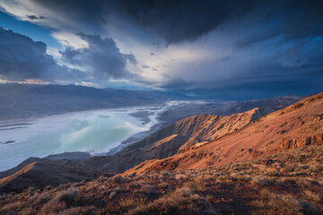 Storm clouds over Death Valley National Park