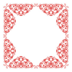 Valentine's, Women's Mother's Day Ornament Frame Border