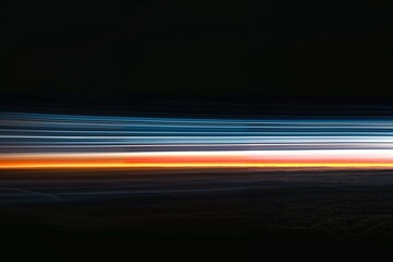 Abstract light trails with a gradient of colors, perfect for modern art backgrounds and creative design elements