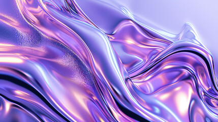 Beautiful, abstract background. Glass, wavy surface in blue and pink colors
