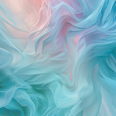 Obraz premium Beautiful abstract background with silk fabric in blue, pink and turquoise colors 