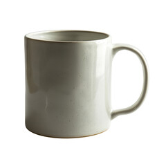 A minimalist beige mug with a smooth finish, ideal for a modern kitchen.