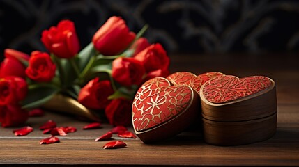 heart shaped chocolate candy
