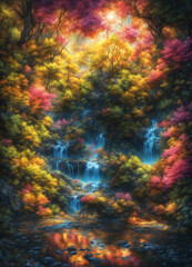 Nature, painting, Generative AI illustrations