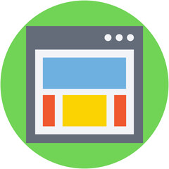 Fototapeta premium Web Content Vector Icon