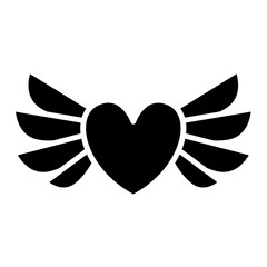 Fototapeta premium Valentine's day glyph icon