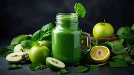 Detox green smoothie.. Generative AI