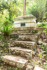 The grave of Henri Mouhot near Luang Prabang. - 708906726