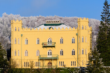 castle schloss hüttenstein in salzburg, austria