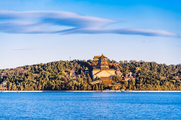 Scenery of the Buddha Fragrance Pavilion in the Summer Palace in Beijing, China © Govan