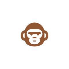Baboon Monkey Face Logo Vector. monkey face logo
