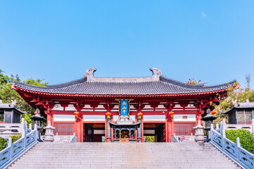 Architectural Scenery of Nanshan Temple in Nanshan Cultural Tourism Area, Sanya, Hainan, China