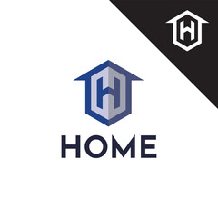 House letter H logo vector. Simple and modern. Suitable for the construction, architecture and real estate industries.