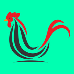 Fototapeta premium Chicken Logo Vector Mascot Illustration