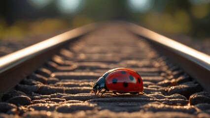ladybug on a stone