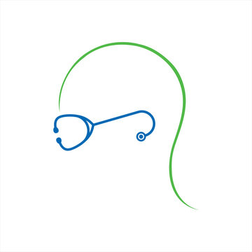 Gandhi Jayanti - Hospital - Healthcare - 2 October - Stethoscope -Minimal Illustartion - Concept