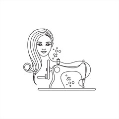 Minimal Line Art Illustration - Women Empowerment - Women Skill - Women's Day - Women Education - Healthcare - Fashion - Technology - Textile Industry - Clothing - Drawing - Hairstyle - Women Power