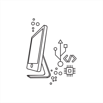 Minimal Line Art Illustration - Women Empowerment - Women Skill - Women's Day - Women Education - Healthcare - Fashion - Technology - Textile Industry - Clothing - Drawing - Hairstyle - Women Power