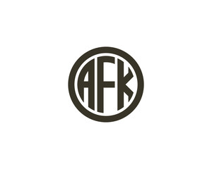 AFK LOGO DESIGN VECTOR TEMPLATE